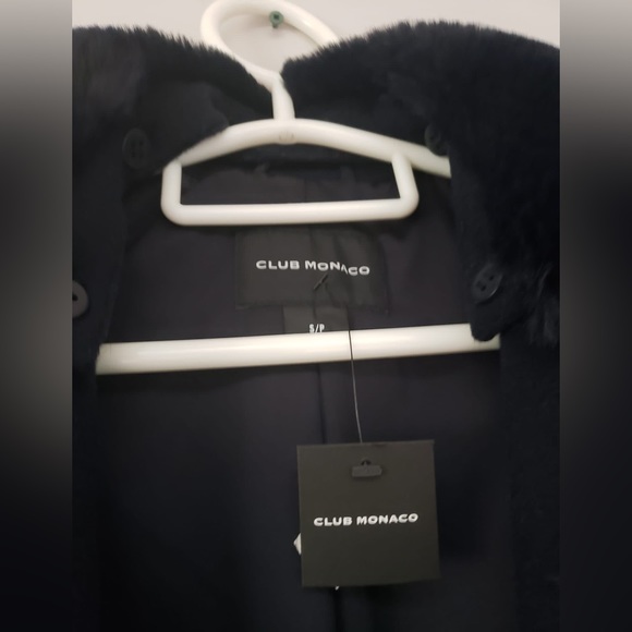 Club Monaco Baylee coat navy - Picture 3 of 3